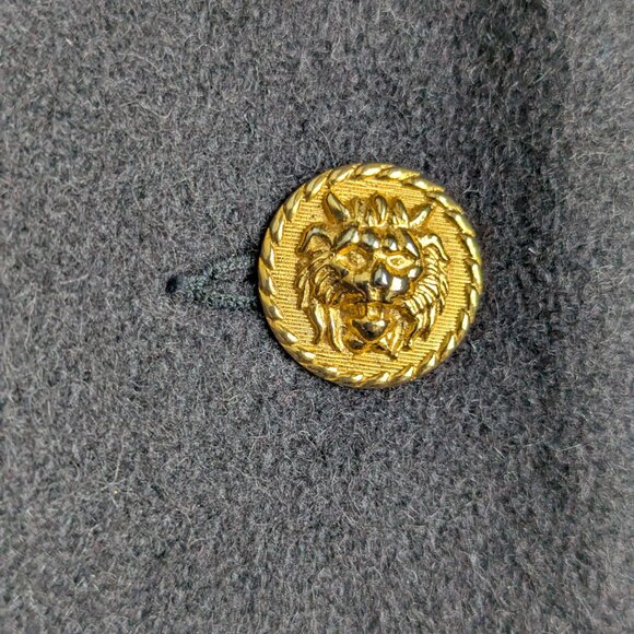 Pierre Cardin Paris Vintage Leopard trim pea wool coat - Picture 8 of 12